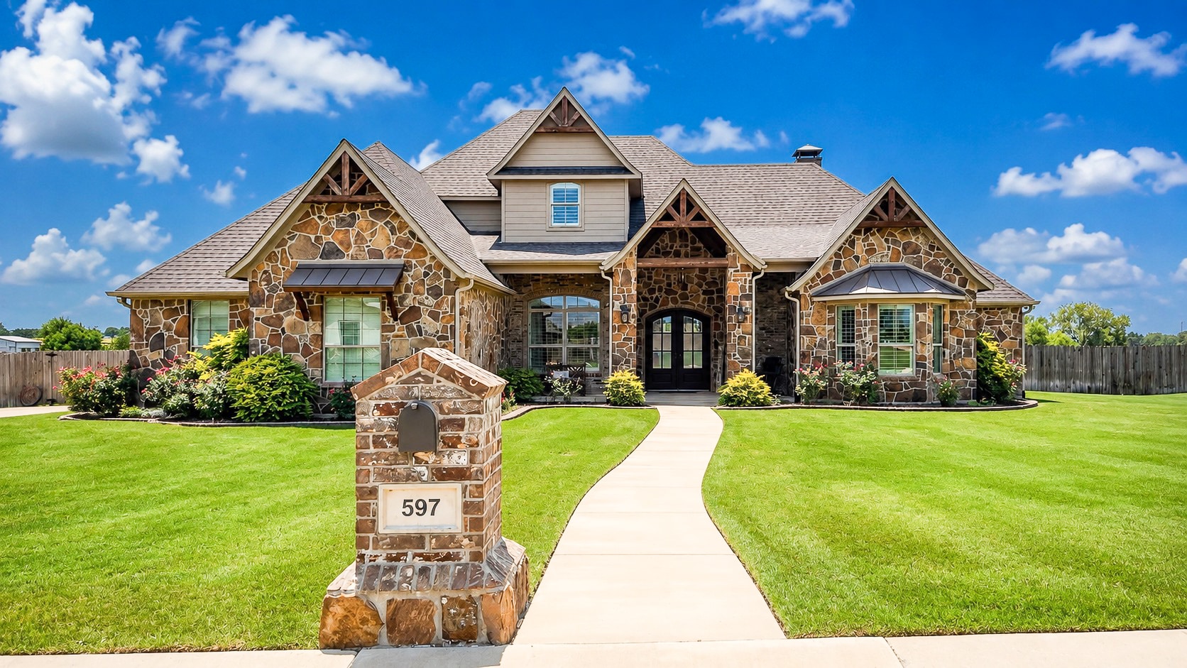 Front exterior of 597 Eland Way in Bullard, Texas